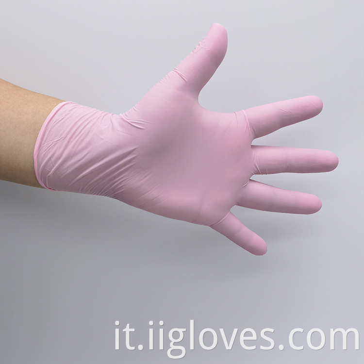 guanti senza polvere in polvere Guantes desechables de nitrilo xs uso medico monouso guanti nitrile in lattice